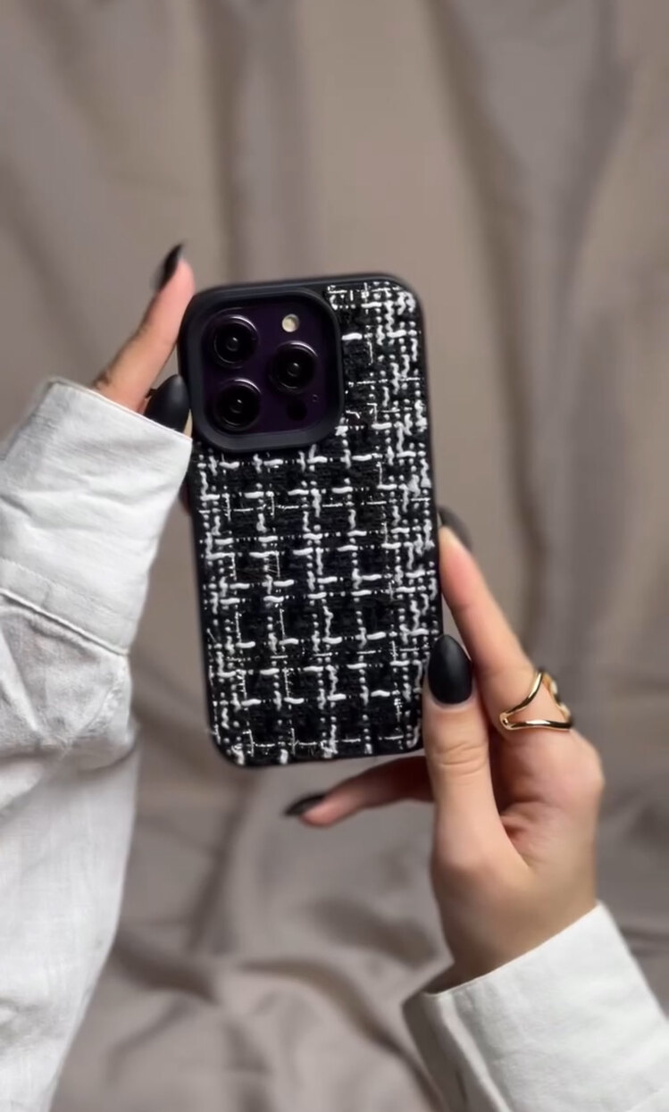 iPhone Kumaş Desenli Case