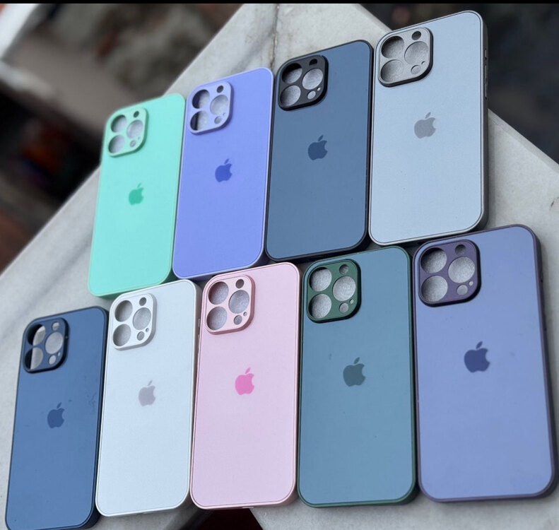 İPHONE 11-16 SERİSİ KAMERA KORUMALI MAT GLAS CASE