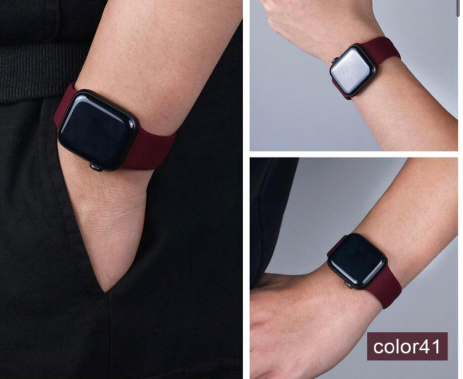 Apple Watch Silicon Kordon Vişne