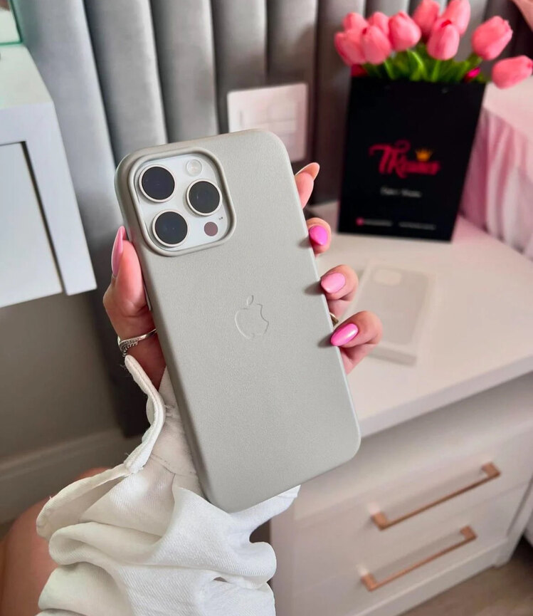 İPhone Titanyum Deri Magsafe Case