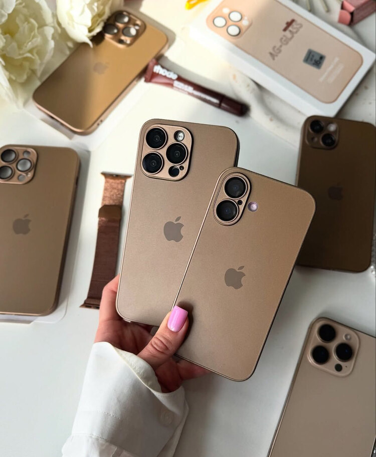İPHONE ÇÖL TİTANYUM 16 SERİSİ AG GLASS CASE