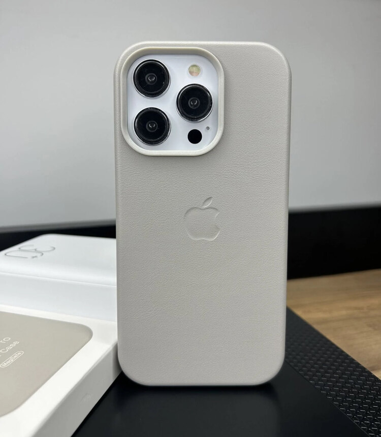 İPhone Titanyum Deri Magsafe Case