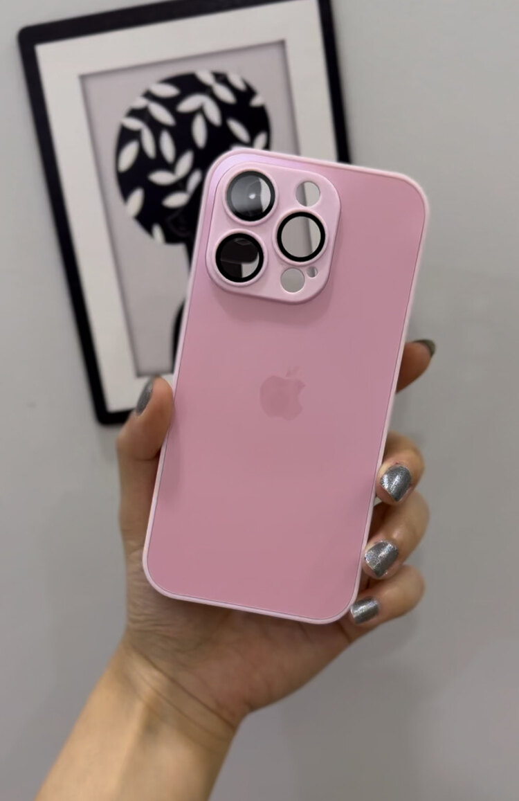 İPHONE PEMBE AG GLASS CASE