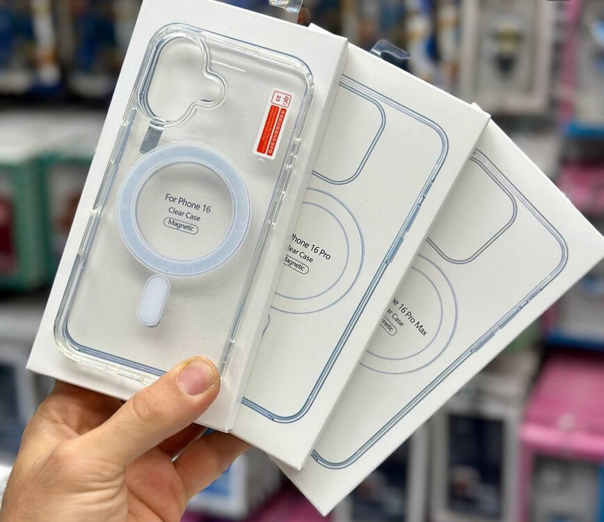 İPhone 16-16 pro Max şeffaf magsafe Case