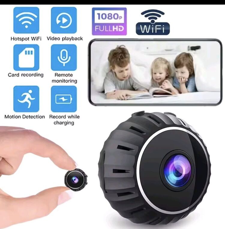 Gizli Mini Kamera X10 – WiFi, 1080P HD, Hareket Algılama ve Uzaktan İzleme!