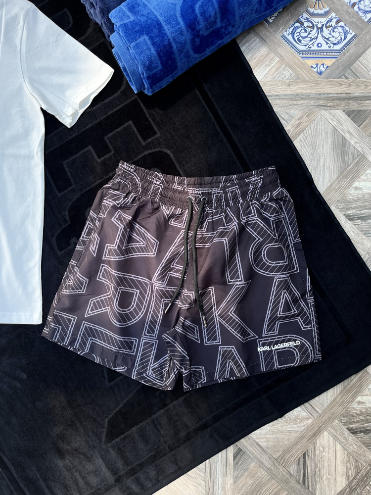 Karl Lagerfeld Premium Deniz Şortu Siyah [KL-001] 