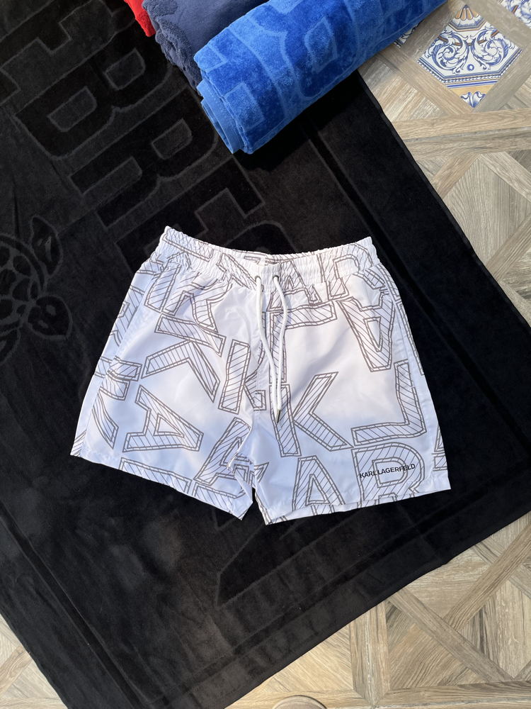 Karl Lagerfeld Premium Deniz Şortu Beyaz [KL-002] 