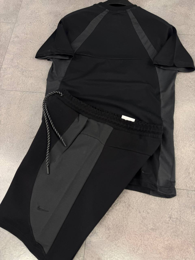 Nike Tech Şort Takım Siyah/Gri [NK-007]