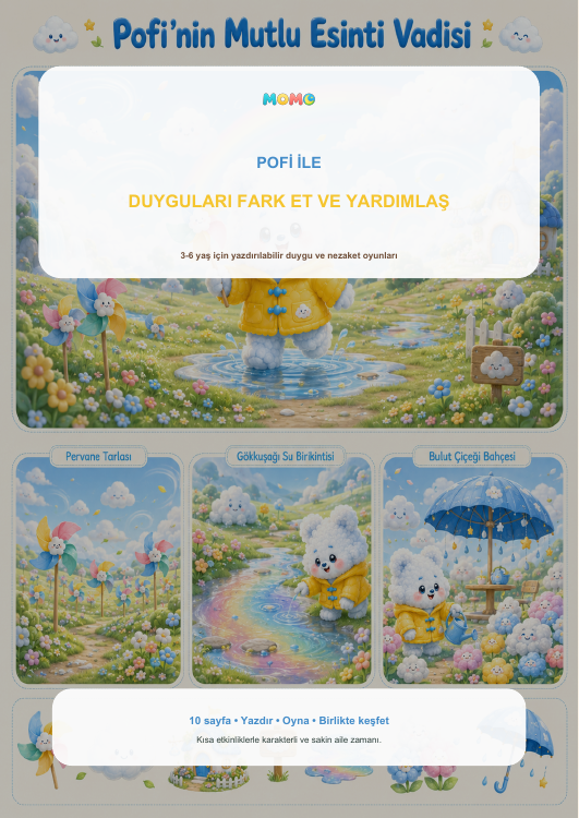 MOMO Dört Dünya | Premium 42 Sayfa PDF Etkinlik Paketi