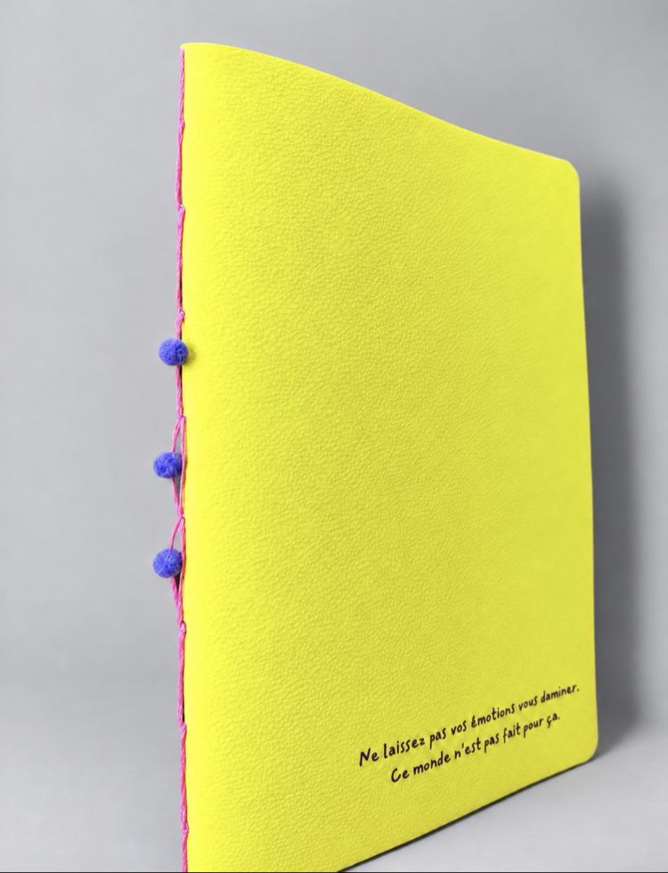 Duygular Serisi — Sarı El Yapımı Defter | MONAD Aletheia