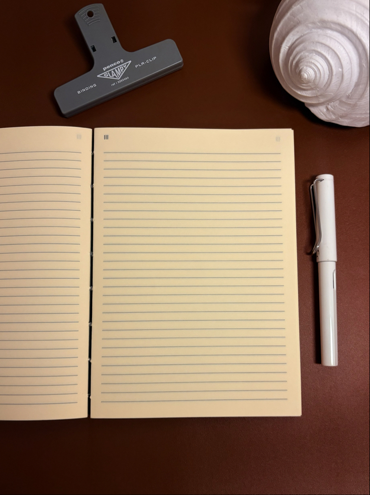 MONAD Aletheia '' Only You '' Defter - El Yapımı A5 - Koptik Dikişli, Çizgili