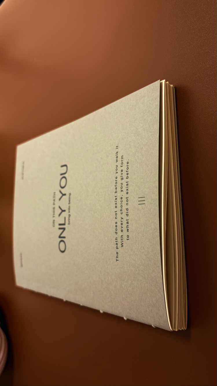 MONAD Aletheia '' Only You '' Defter - El Yapımı A5 - Koptik Dikişli, Çizgili