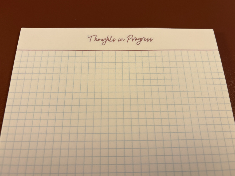 Thoughts in Progress A5 Kareli Bloknot – 50 Sayfa