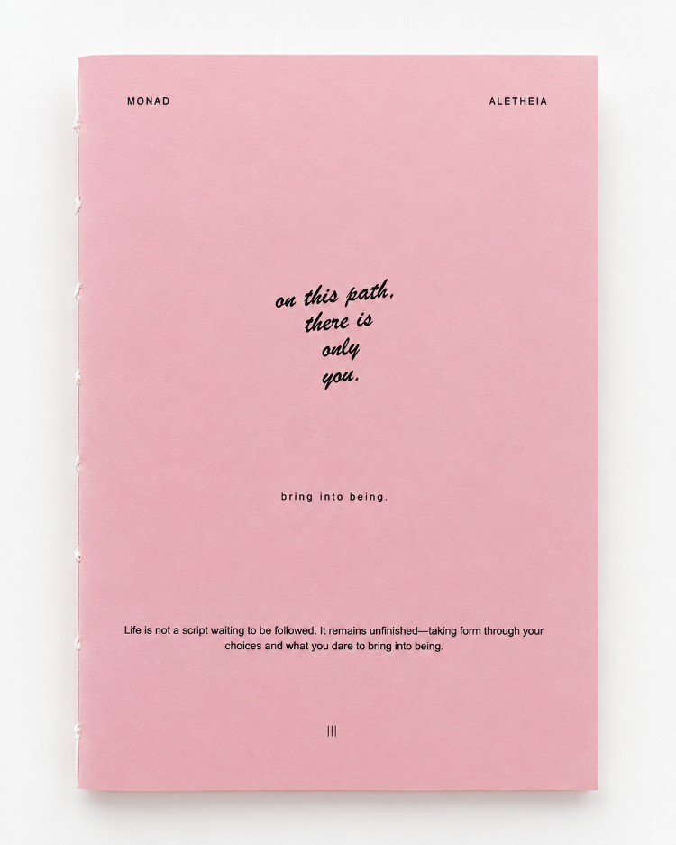 MONAD Aletheia ''There Is Only You'' - El Yapımı A5 Koptik Dikişli Defter