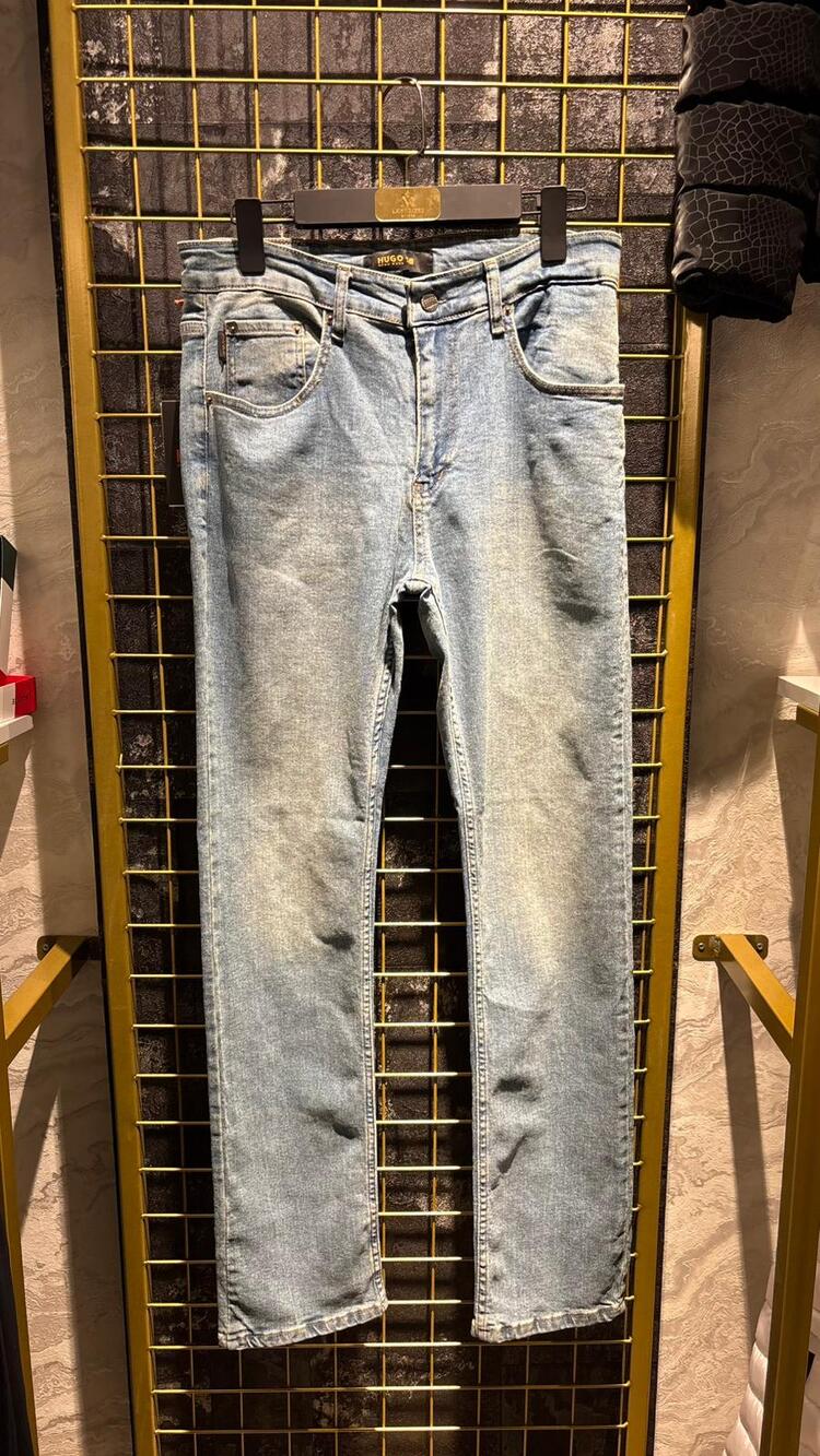 Hugo Boss mavi kot pantolon
