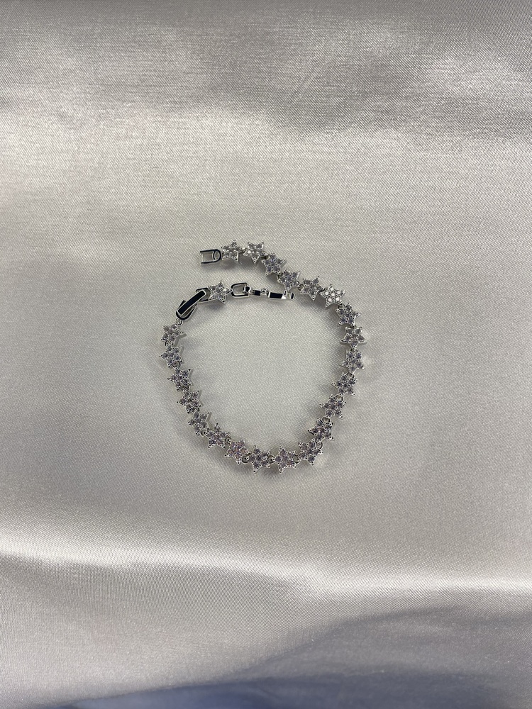 Silver Zirkon Taşlı Yıldız Bileklik