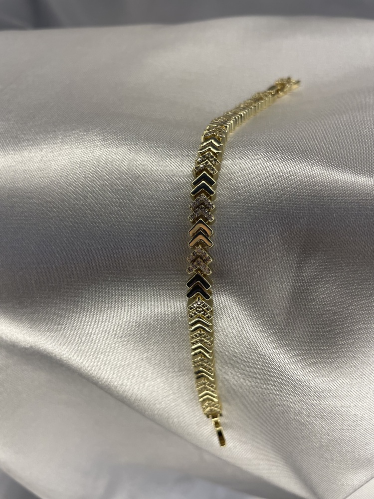 Gold Zirkon Taşlı Kılçık Model Bileklik