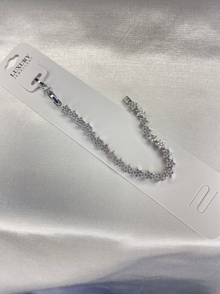 Silver Zirkon Taşlı Yıldız Bileklik