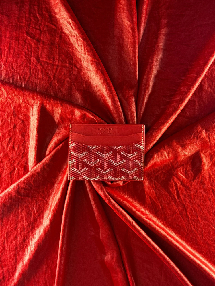 Goyard Card Holder Red