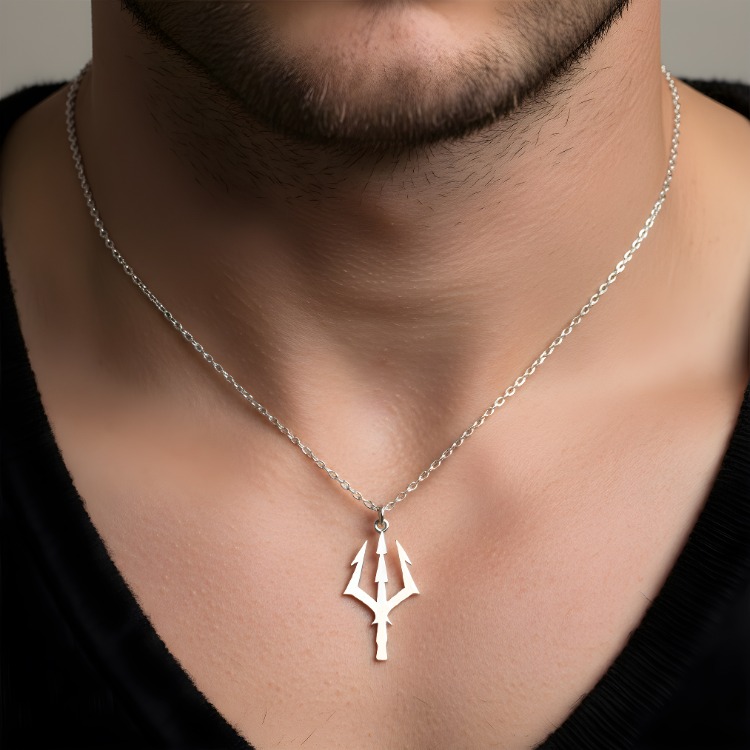 Trident Gümüş Kolye