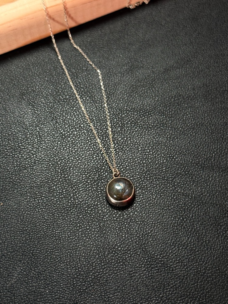 Labradorit Gümüş Kolye