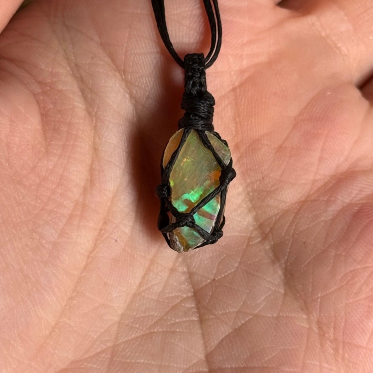 Opal Örgü Kolye (Büyük)