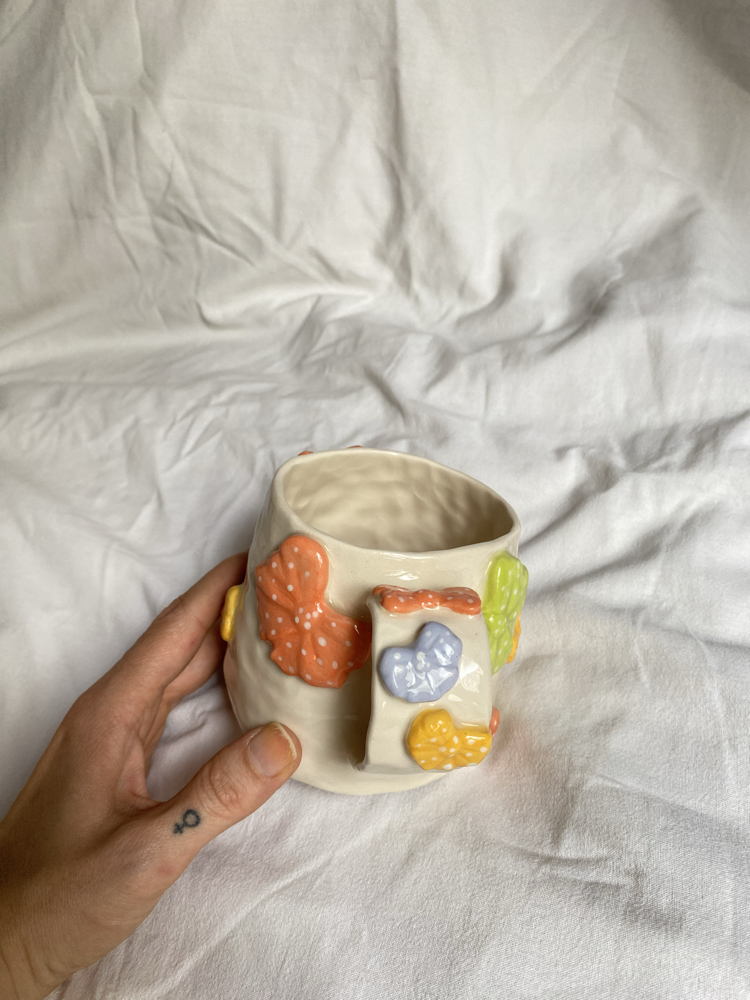 Colorful Ribbons Handmade Mug
