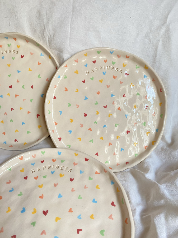 Happiness Handmade Plate
