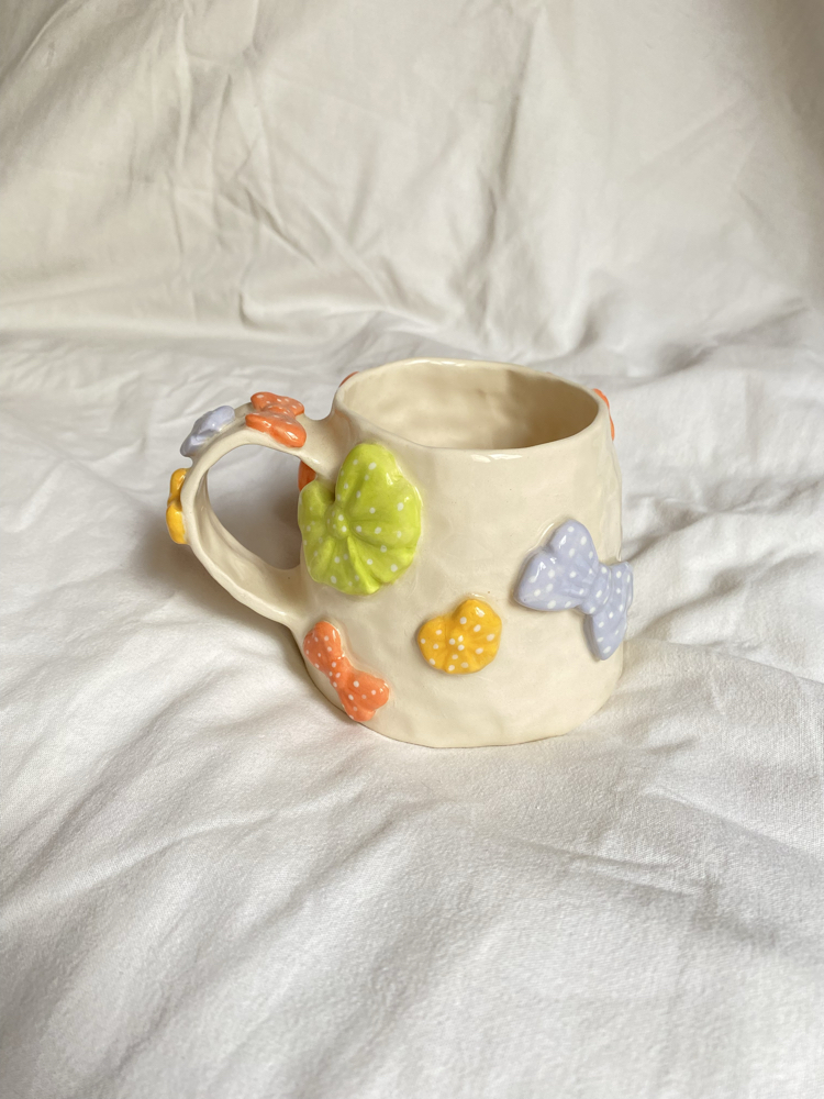 Colorful Ribbons Handmade Mug