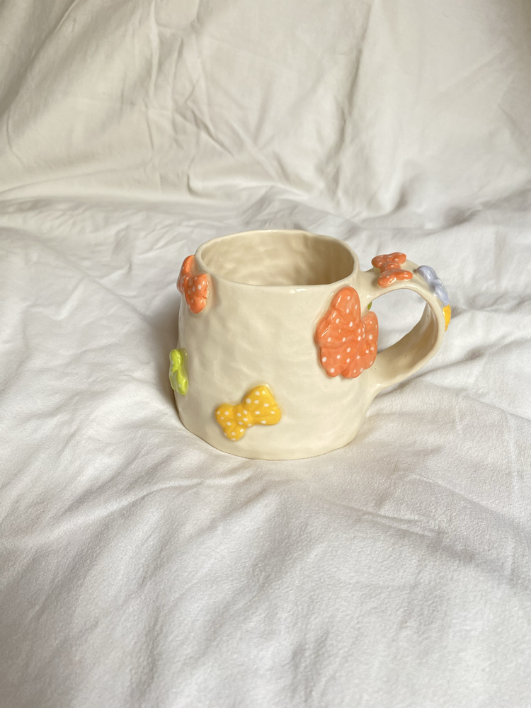 Colorful Ribbons Handmade Mug