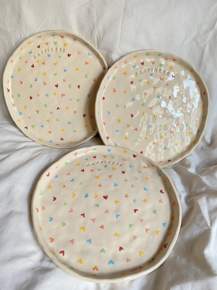 Happiness Handmade Plate