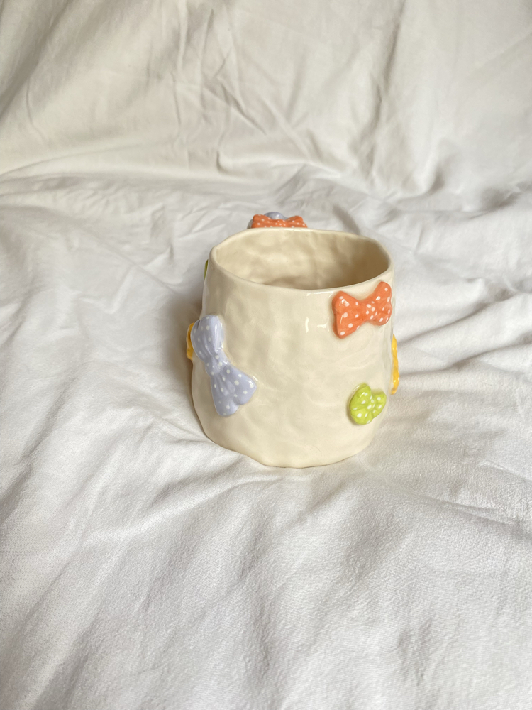 Colorful Ribbons Handmade Mug