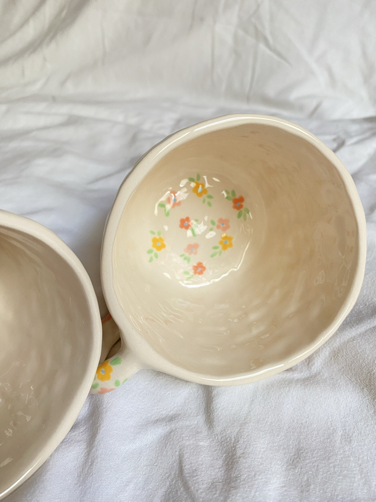 Flower Handmade Mug- Dream is Reality