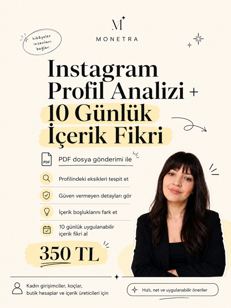 Instagram Profil Analizi + 10 Günlük İçerik Fikri PDF’i