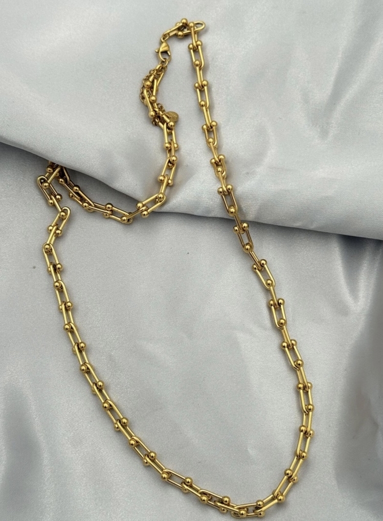 Gold çelik kolye