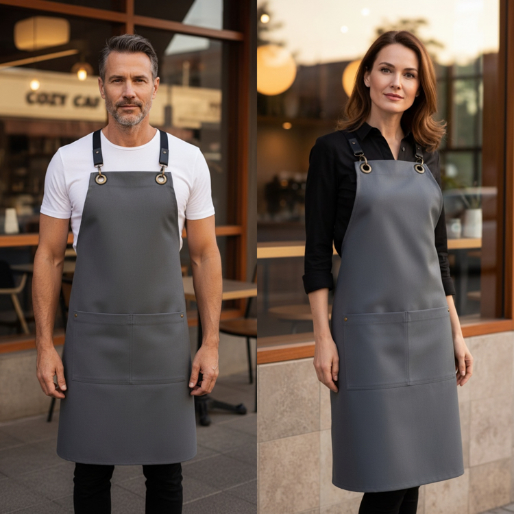 Leke tutmaz Su itici Crossback Barista Cafe Çiçekçi Şef Bar Önlük