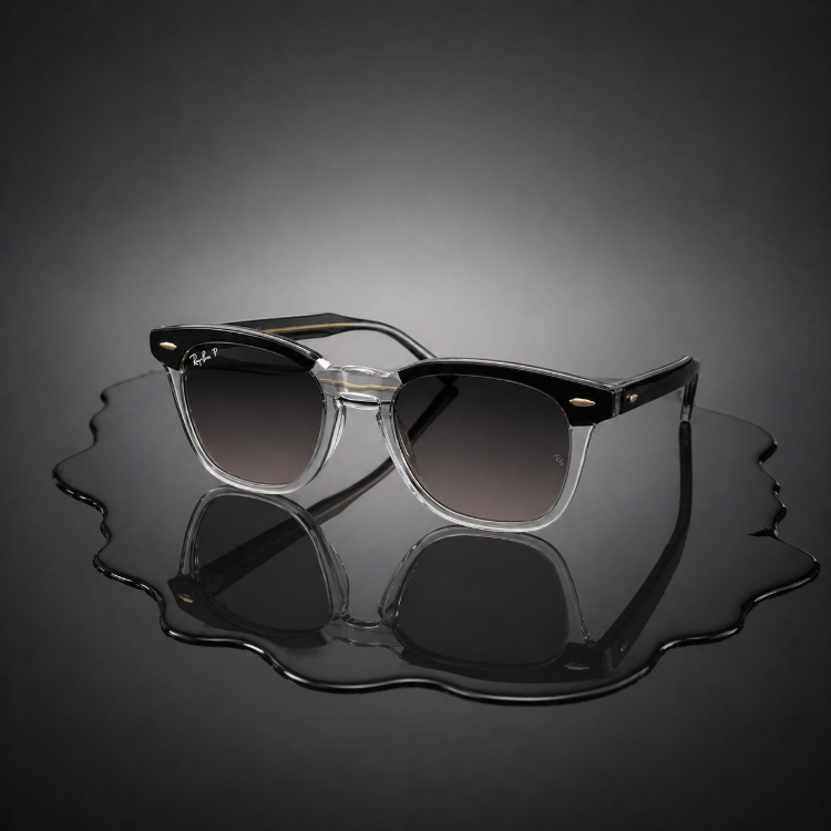 Ray-Ban RB2298 Hawkeye 1293/N9 Gri Şeffaf Unisex Güneş Gözlüğü 52-21 UV400