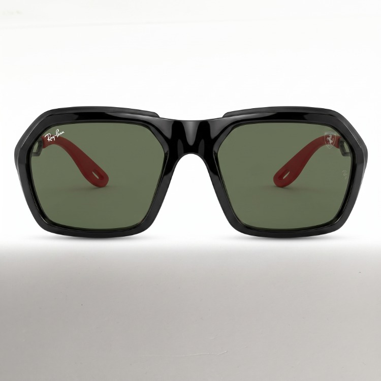 Ray-Ban RB4367M Ferrari F650/71 Siyah Kırmızı Unisex Güneş Gözlüğü 59-19 UV400