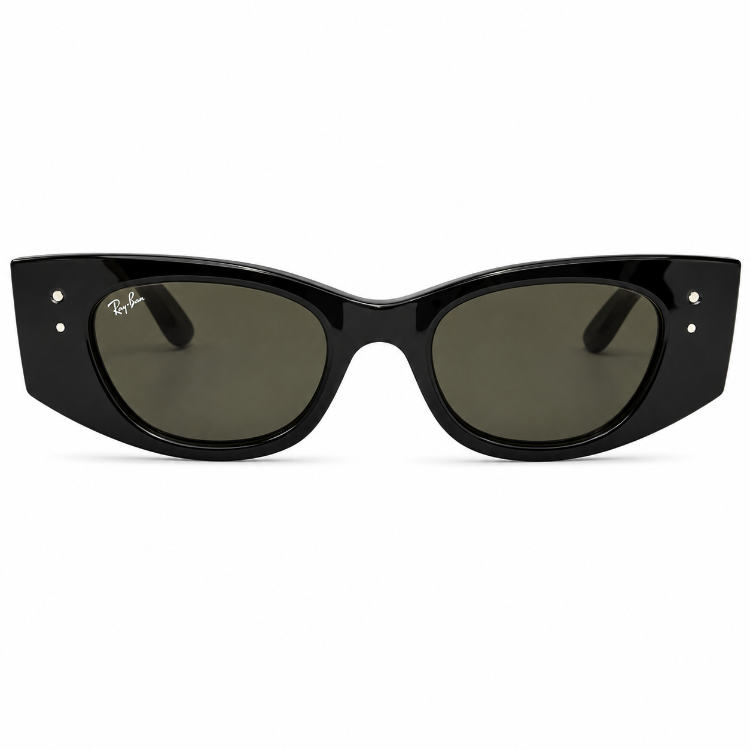 Ray-Ban RB4430 Zena 6677/71 Siyah Yeşil Unisex Güneş Gözlüğü 52-22 UV400