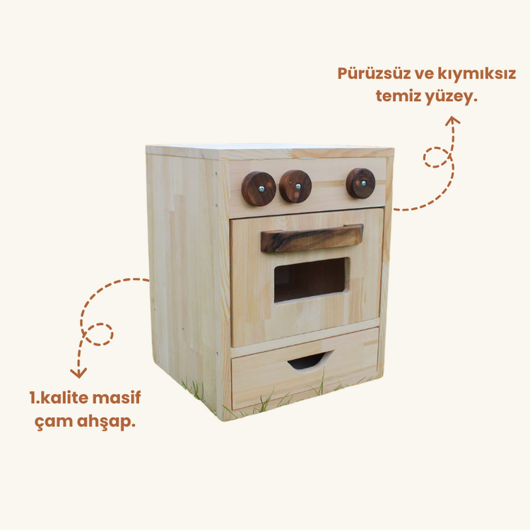 Ahşap Oyuncak Fırın (Kargo Bedava)