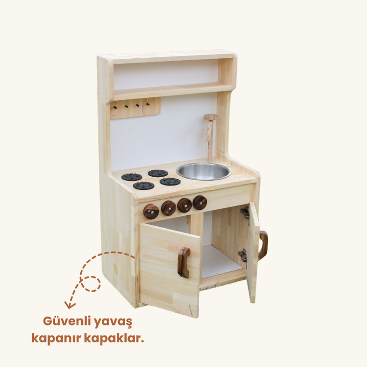Ahşap Oyun Mutfağı (Kargo Bedava)