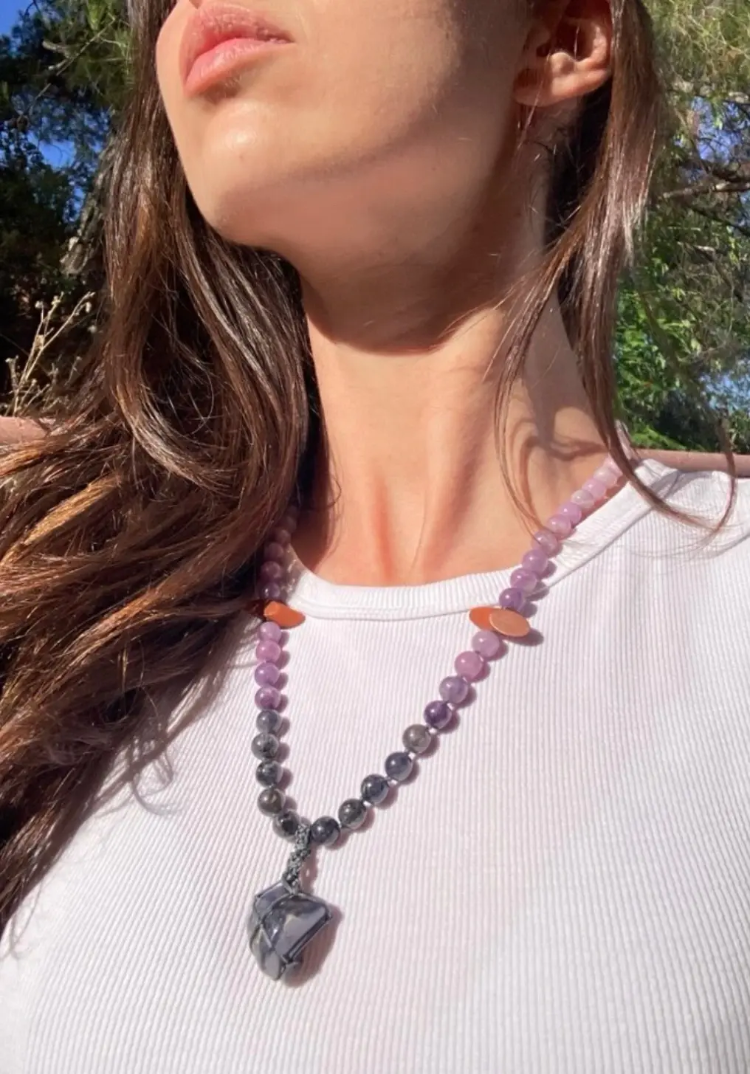 İYOLİT MALA - Doğal Taşlı Meditasyon Tespihi