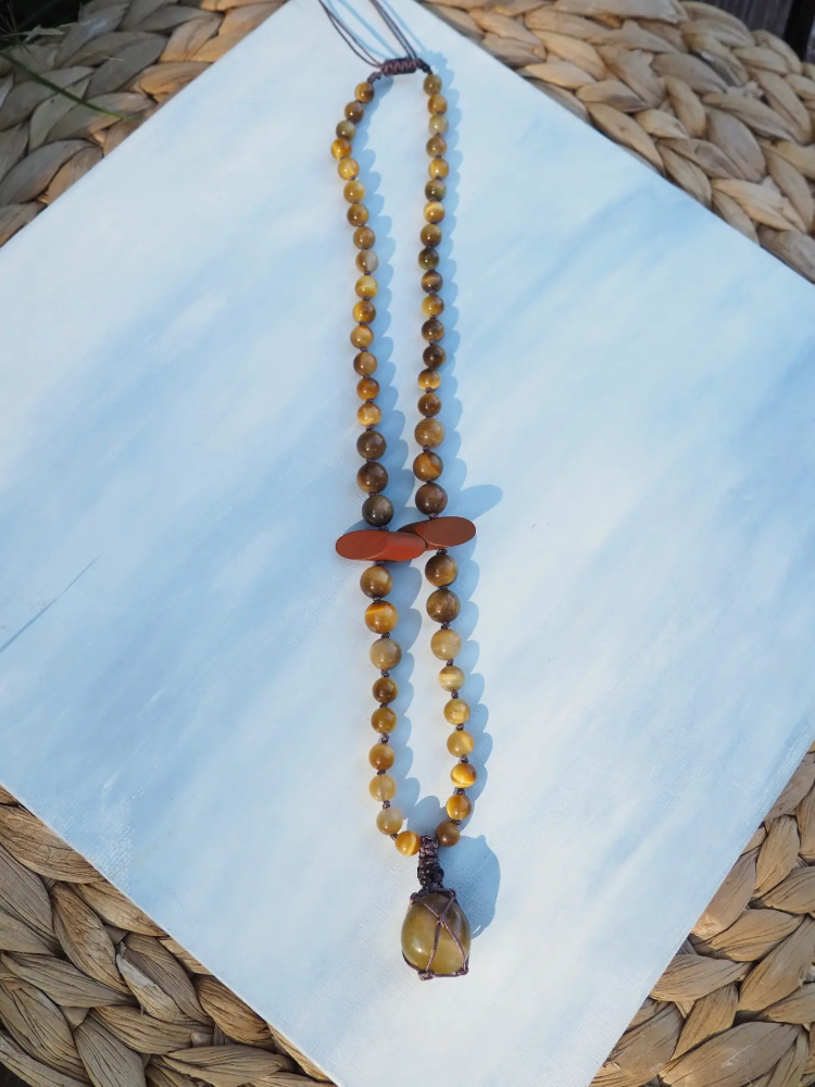 KAPLANGÖZÜ MALA - Doğal Taşlı Meditasyon Tespihi