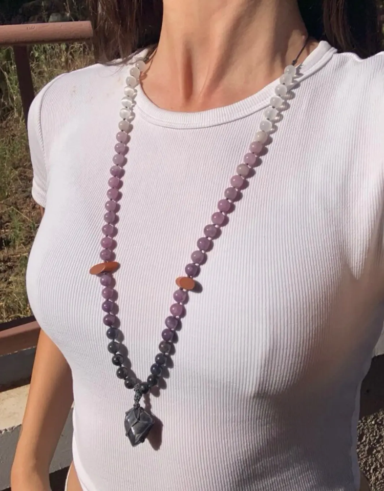 İYOLİT MALA - Doğal Taşlı Meditasyon Tespihi