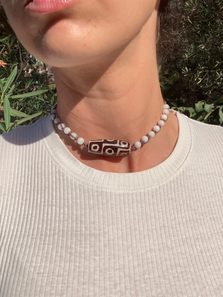 TİBET AKİK SERİSİ CHOKER NO I - Doğal Taşlı Kolye