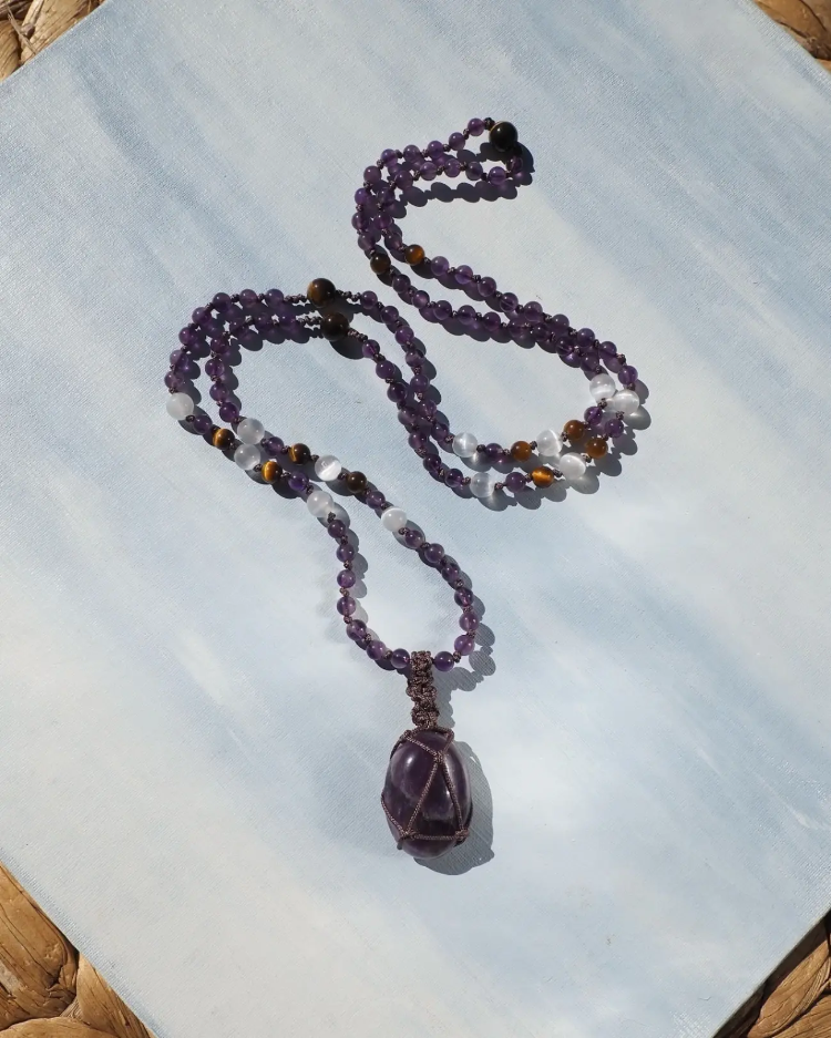 CROWN MALA - Doğal Taşlı Meditasyon Tespihi