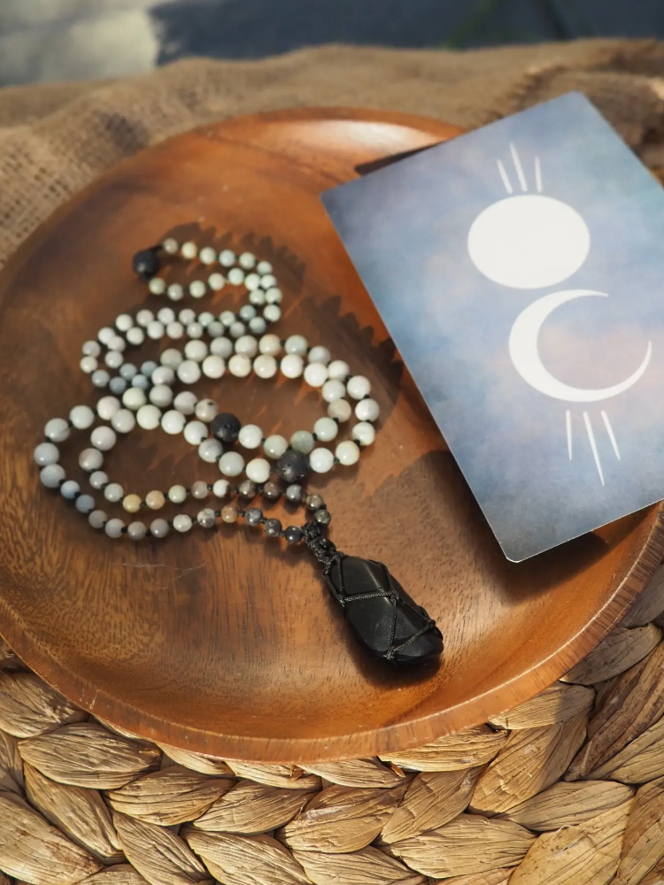  ŞUNGİT MALA - Doğal Taşlı Meditasyon Tespihi