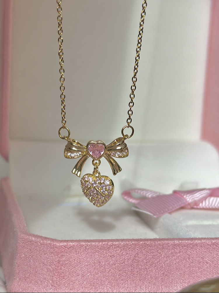Elegant Ribbon kolye | Çelik