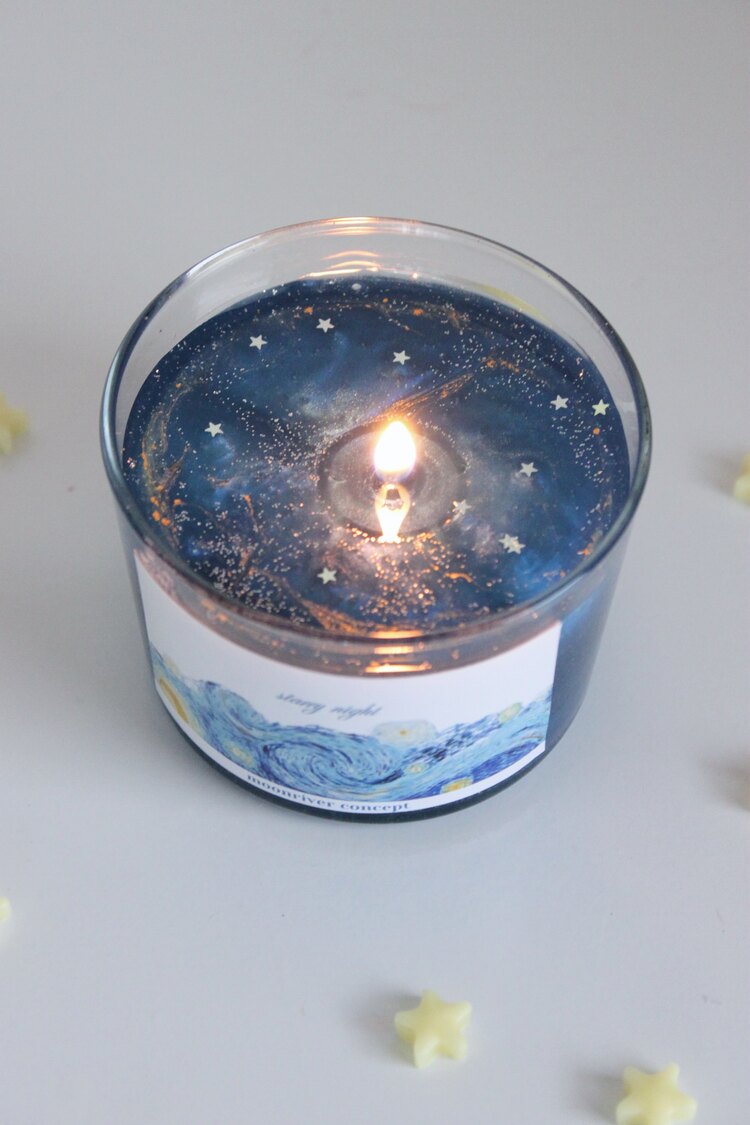 Starry Night Candle