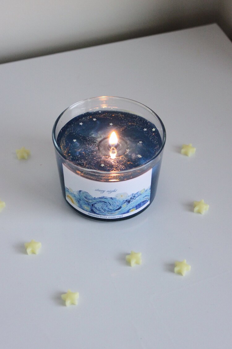 Starry Night Candle